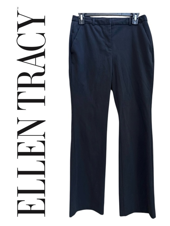 Ellen Tracy Pants - ELLEN TRACY Black Dress Pants Trousers Suit Separate Office Professional Wmns 2